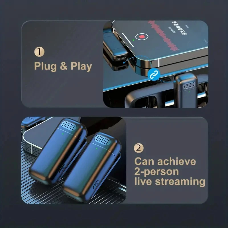 Micrófono lavalier inalámbrico para iPhone y Android – Grabación móvil - imagen 5