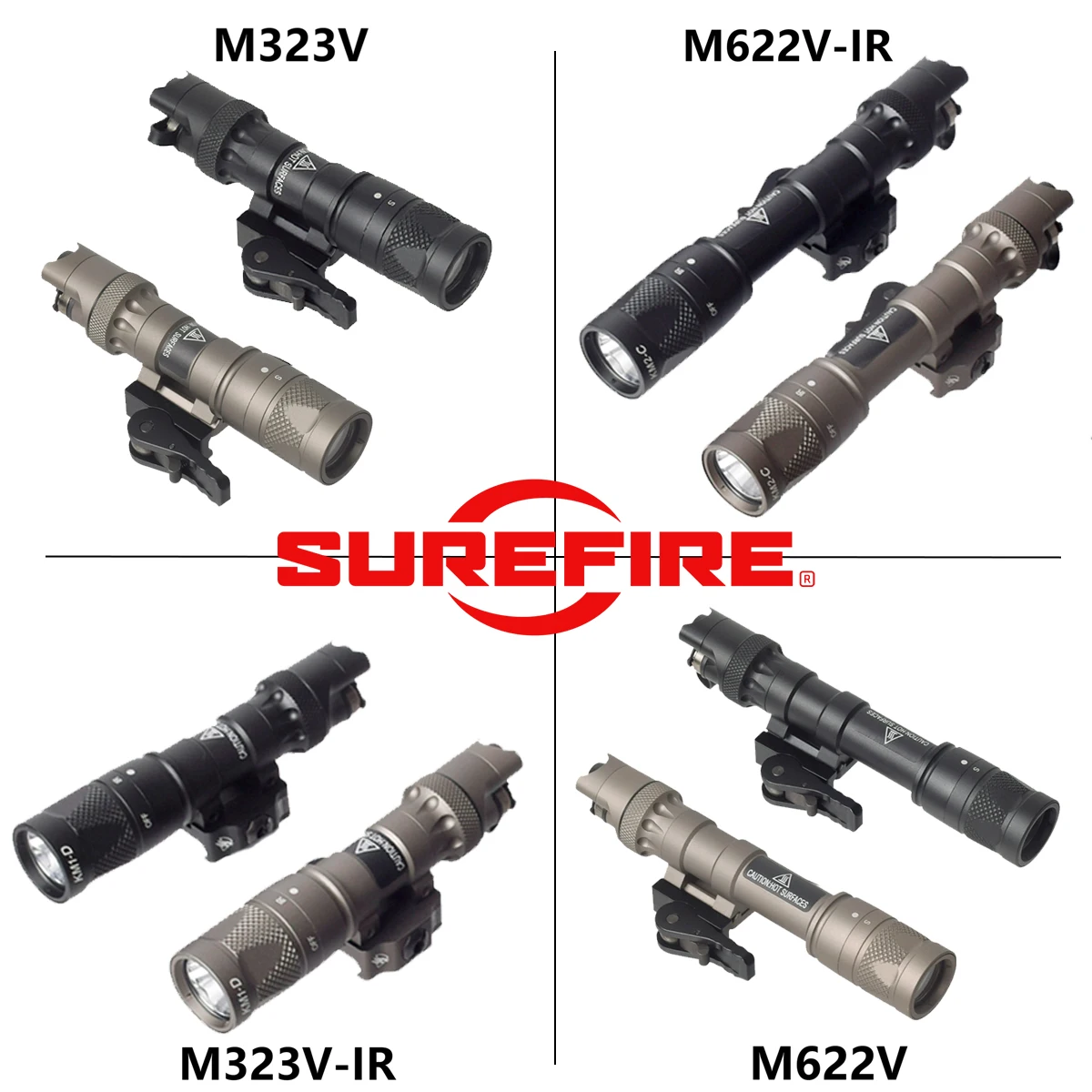 SureFire Linterna táctica LED M600 con interruptor doble y IR