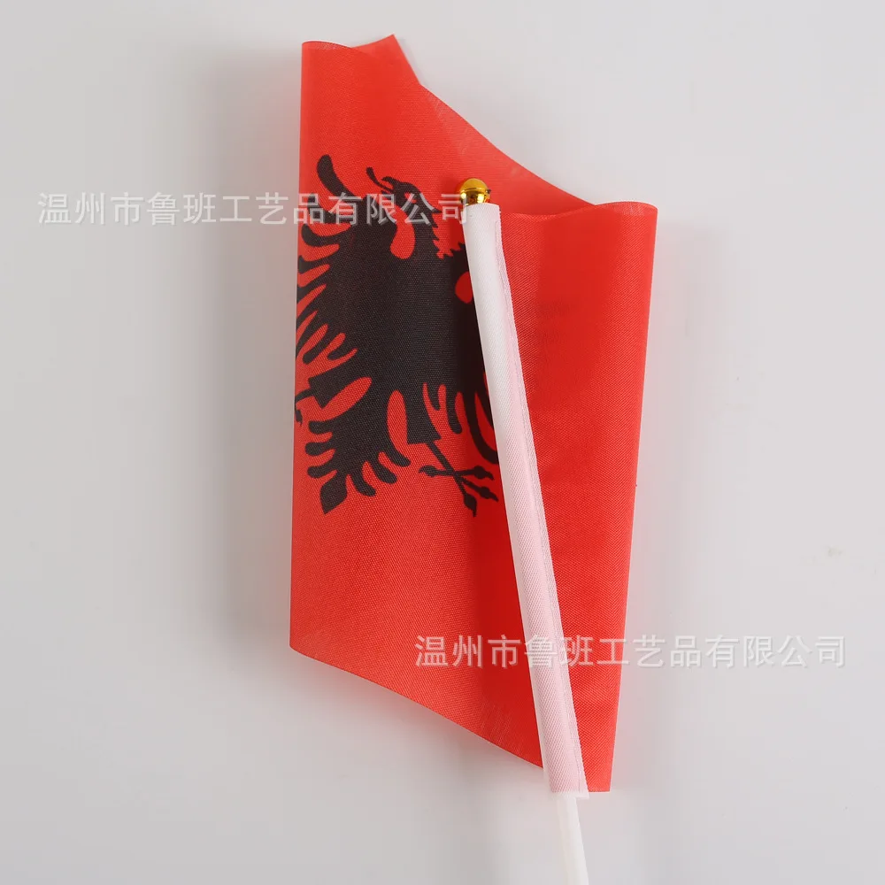 SKY FLAG Bandera de mano albanesa con varilla plástica aire libre - imagen 5