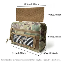 Bolsa expansión abdominal chaleco táctico – Cremallera con cuerda elástica