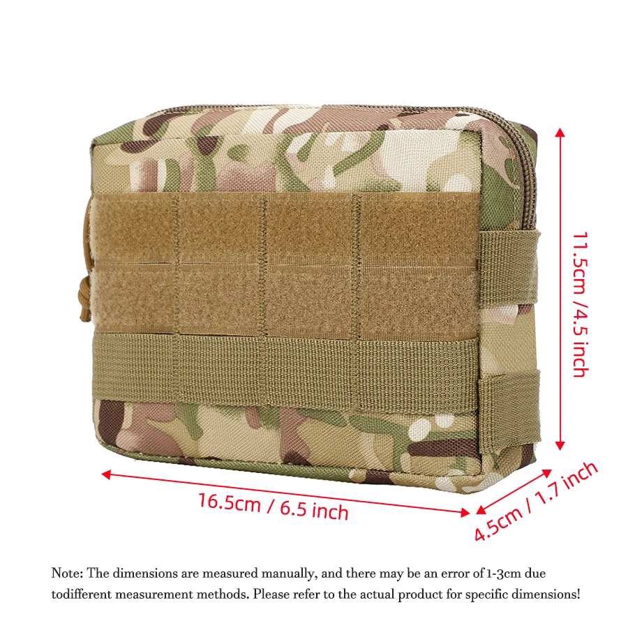 Riñonera táctica MOLLE camuflaje para accesorios EDC exterior - imagen 3