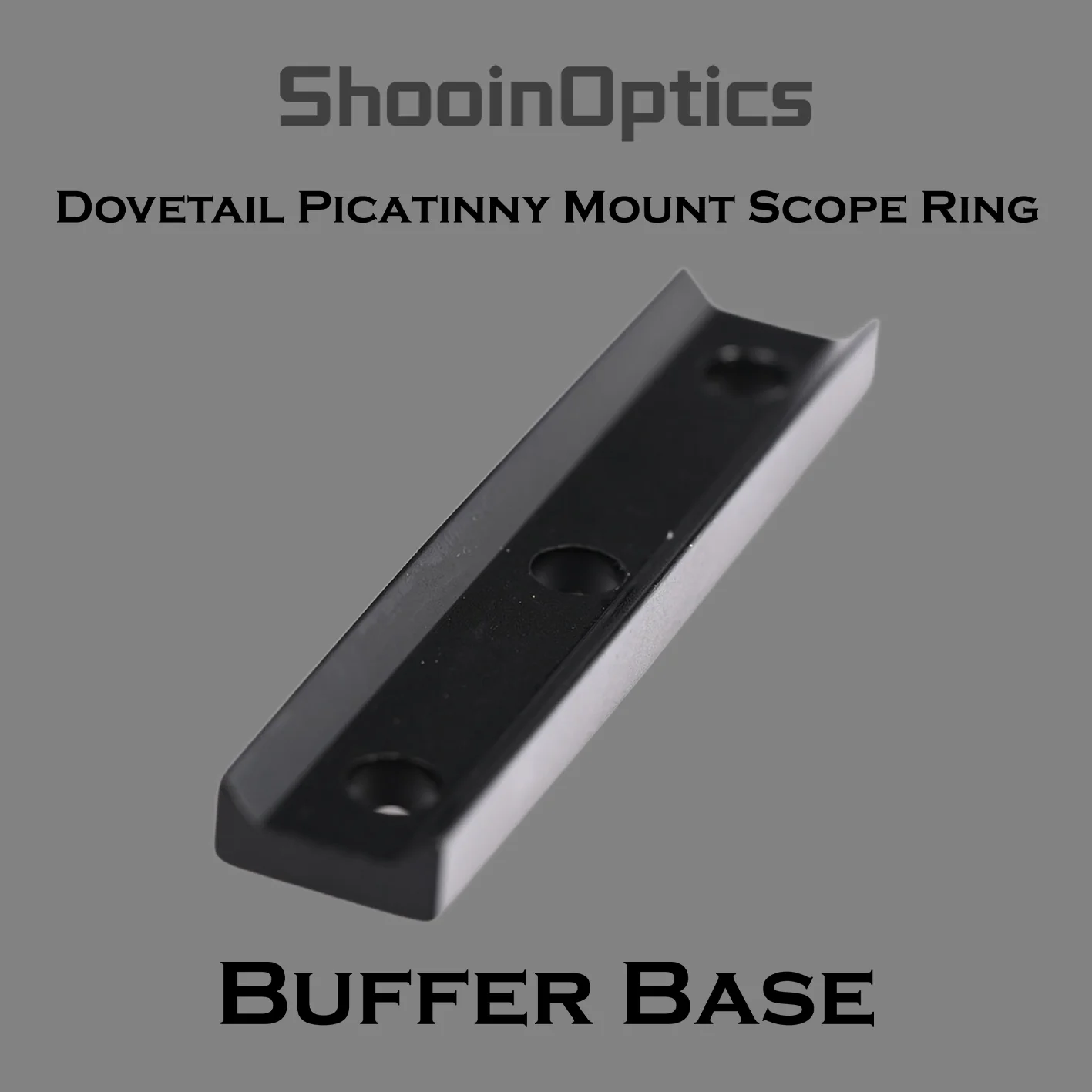 Shooin Optics Montura para mira Picatinny con anillos antichoque - imagen 3
