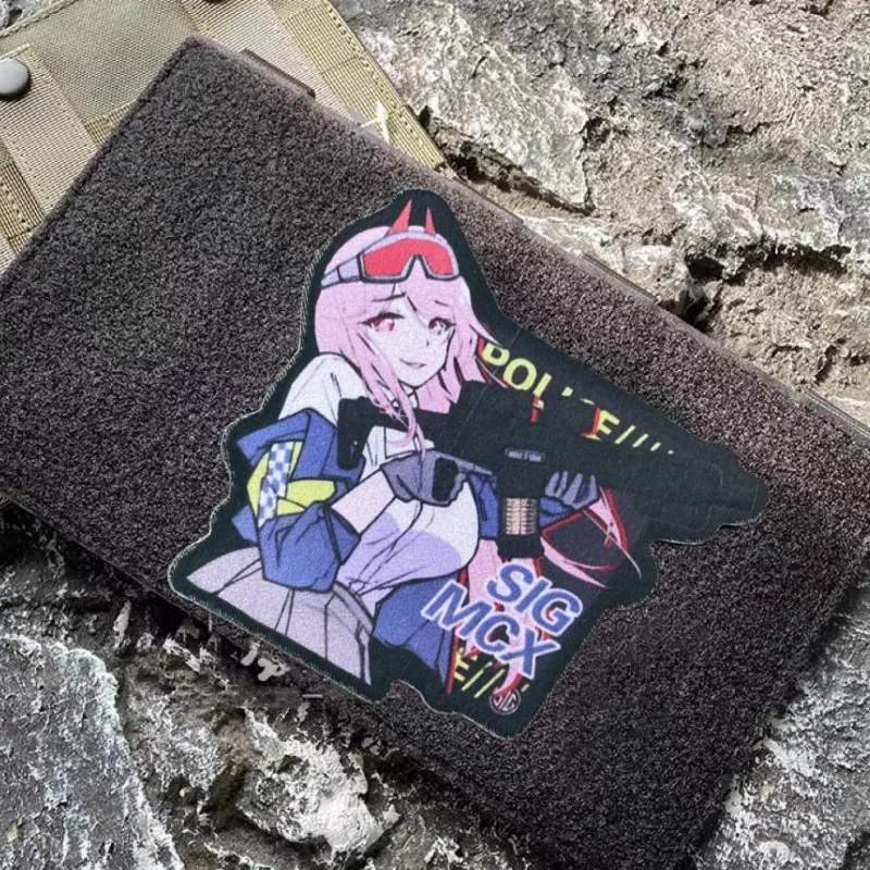 Parche táctico Anime velcro – Insignia moral para mochila o chaleco - imagen 5