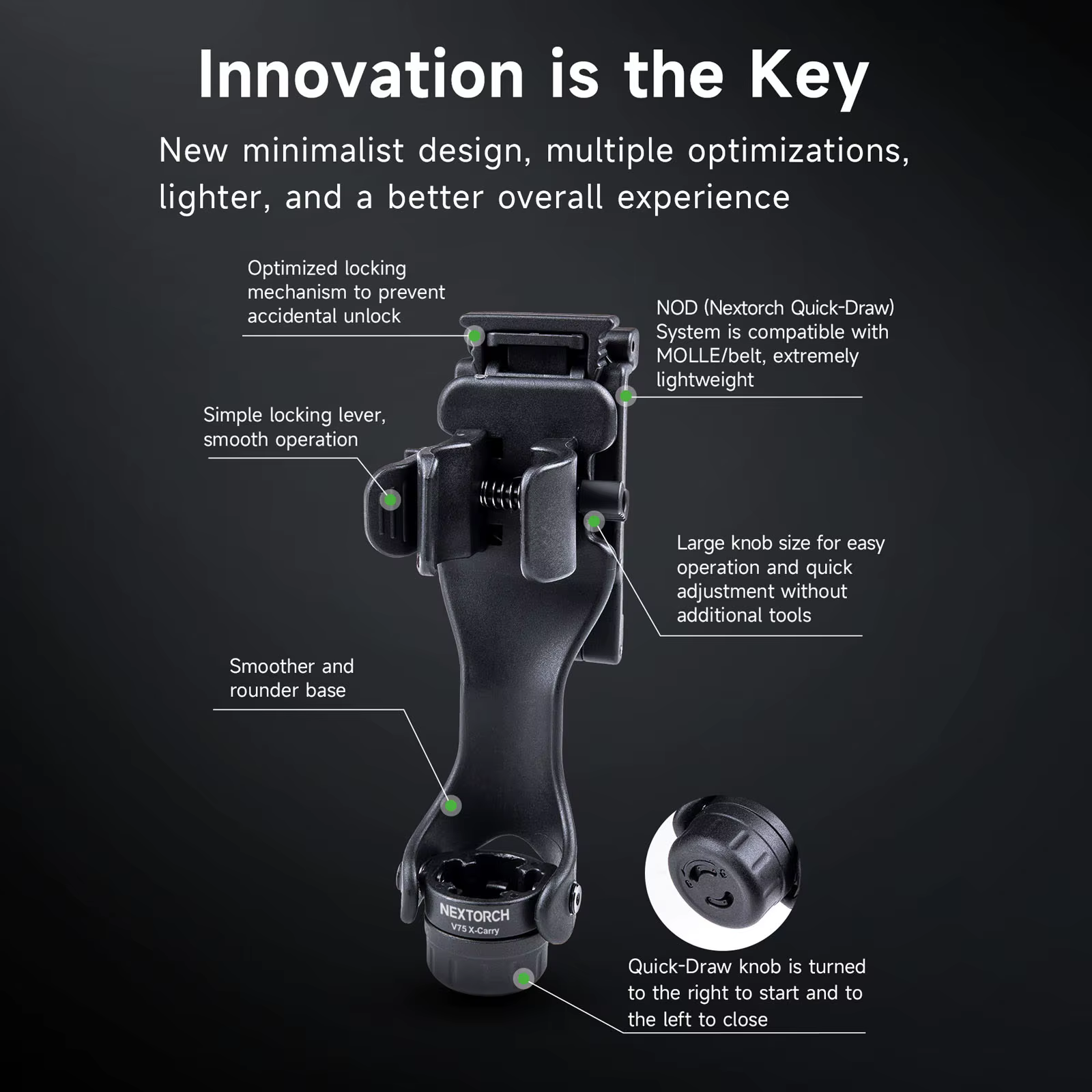 NEXTORCH V75 – Funda táctica extracción rápida para bastón - imagen 5