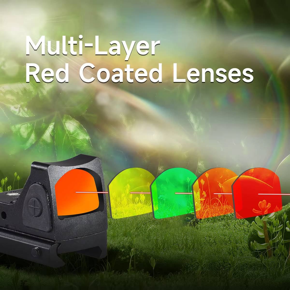 Mini mira punto rojo táctica para Airsoft - imagen 5