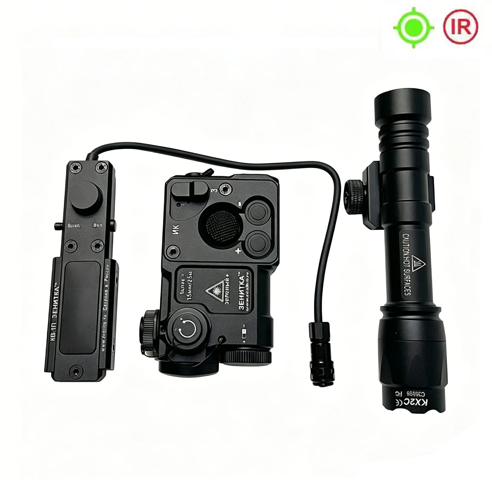 PERST-4 mira láser verde IR metálica táctica para caza y rifle - imagen 3