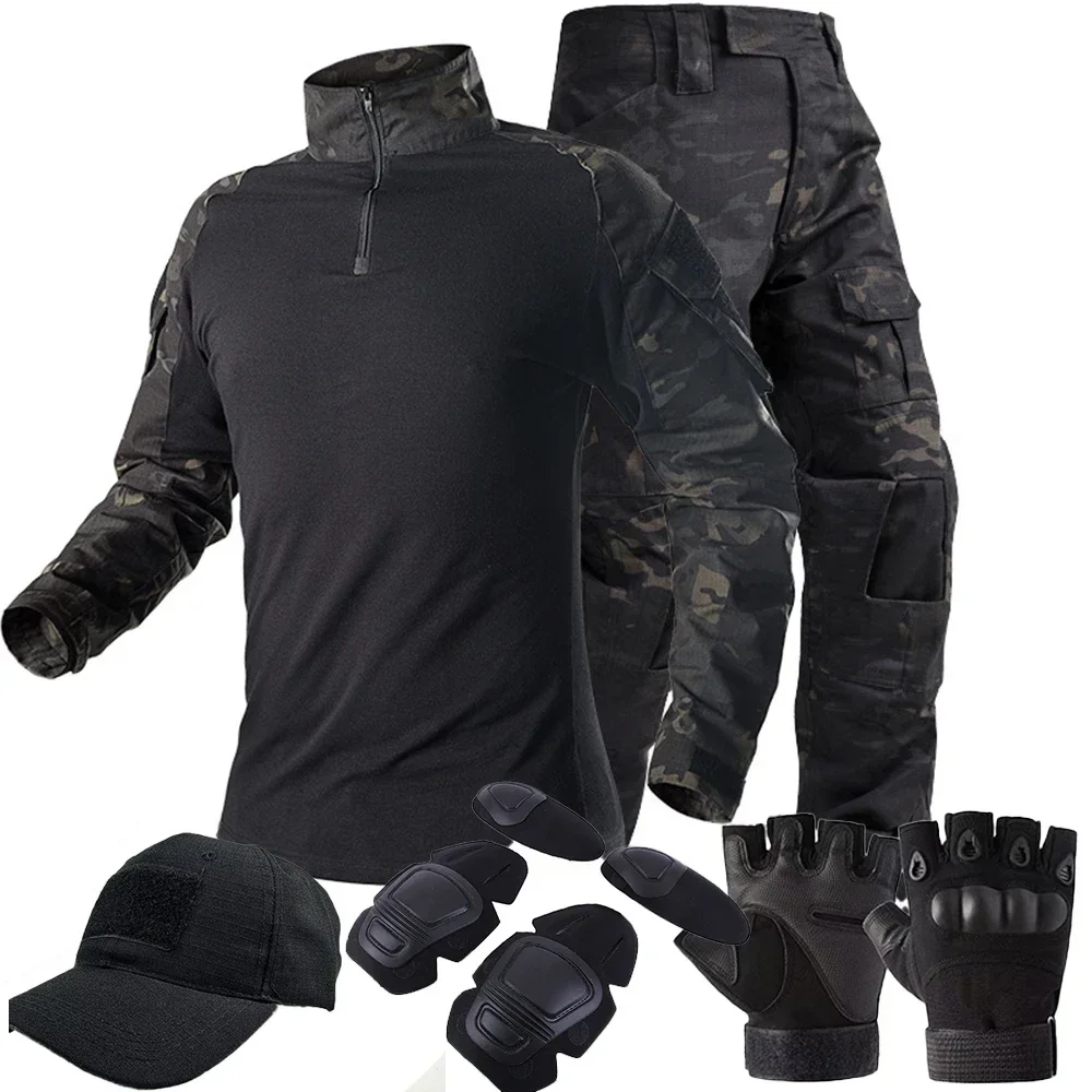 Uniforme táctico Multicam CP negro – traje de combate completo - imagen 5