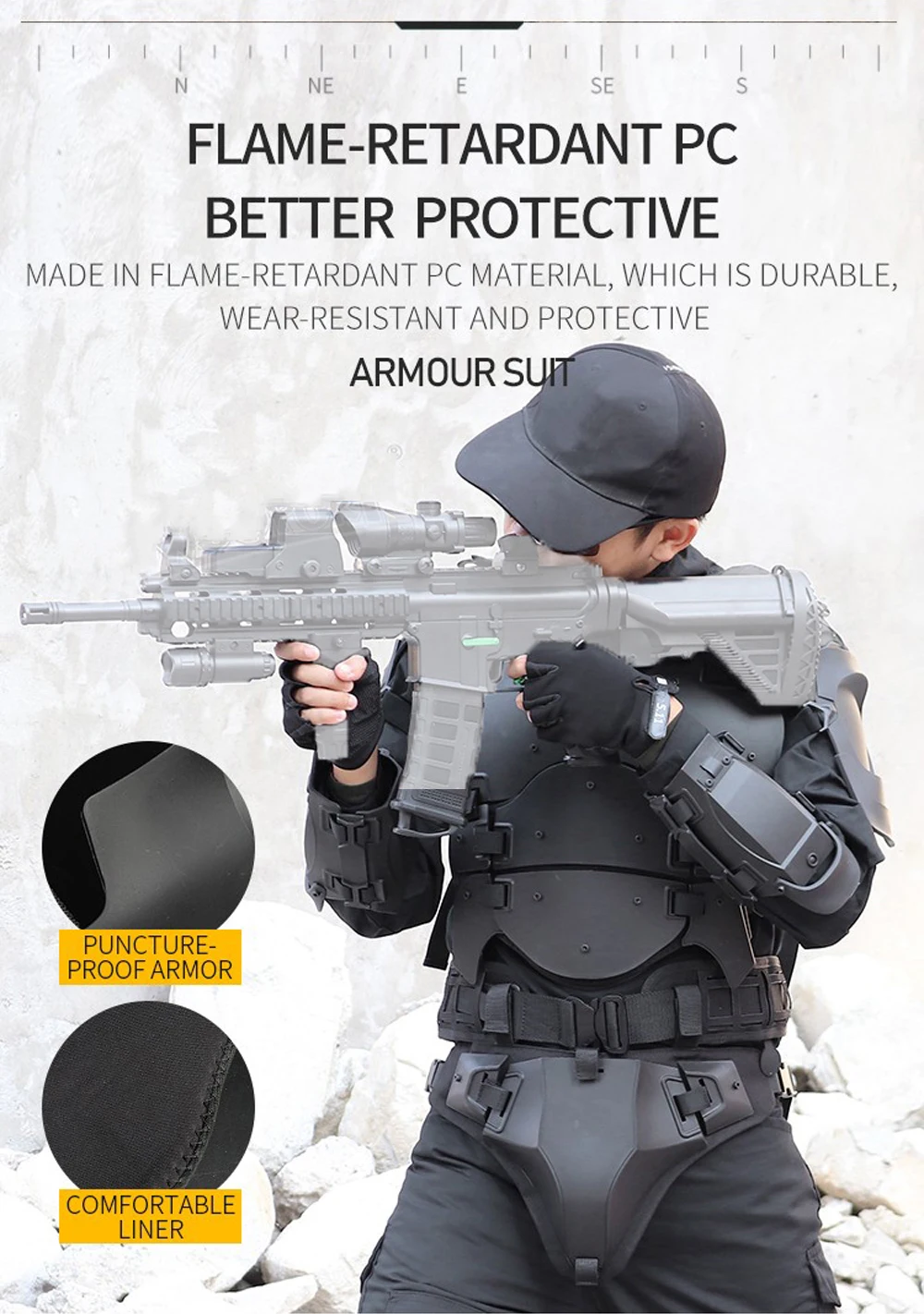 Detalle de las protecciones