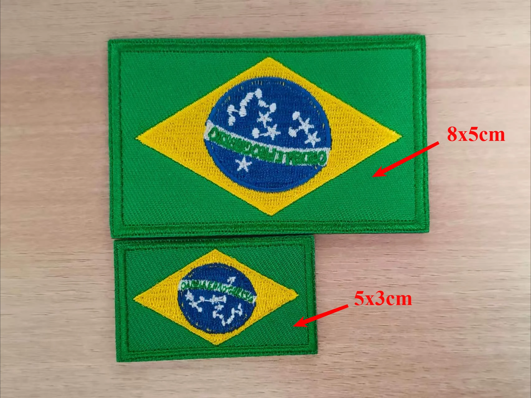 Parche termoadhesivo bordado bandera nacional miniatura para ropa - imagen 5