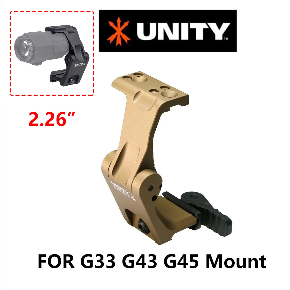 Montaje QD para riel Picatinny