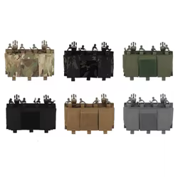 POSEIDON DEFENSE Portacargadores Táctico MOLLE 5.56 y 7.62 con Velcro