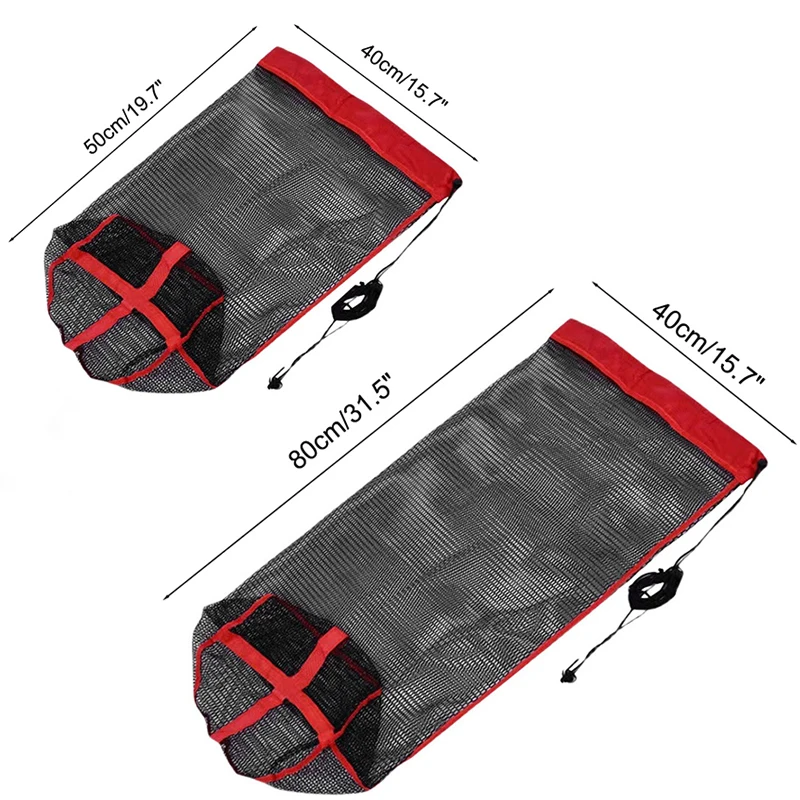 Red de pesca malla gruesa plegable con cordón para peces pequeños - imagen 3