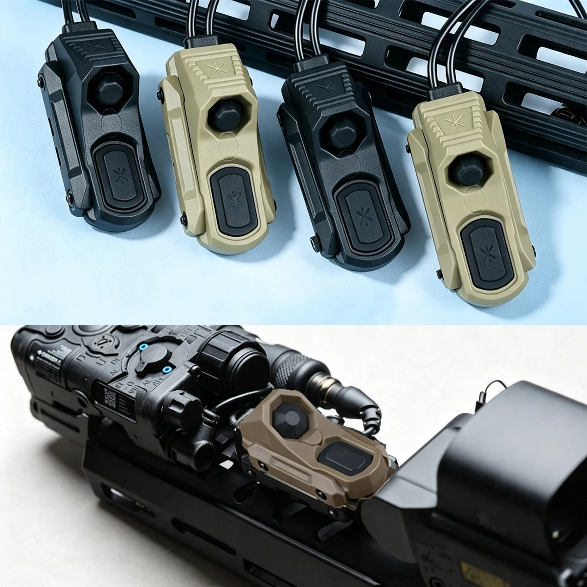 Interruptor táctico presión AXON SF – Compatible PEQ15 M300 KEYMOD