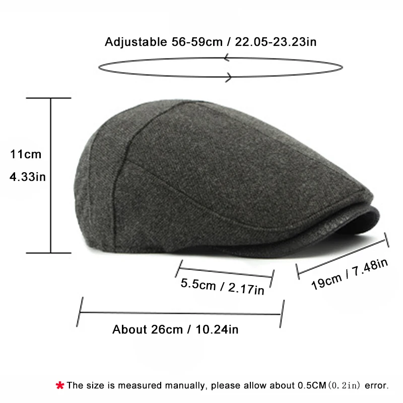 Detalle del diseño de la gorra plana
