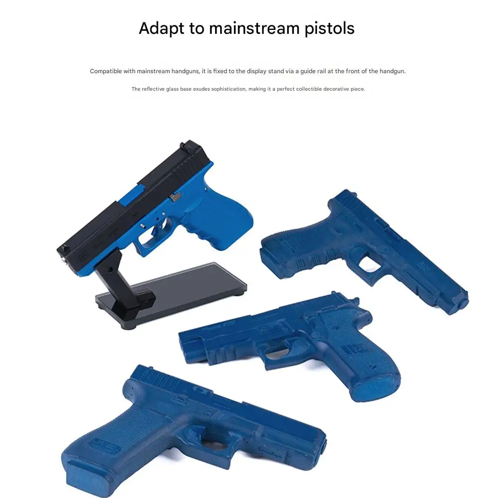 Soporte táctico pistola airsoft con base de cristal y riel - imagen 2