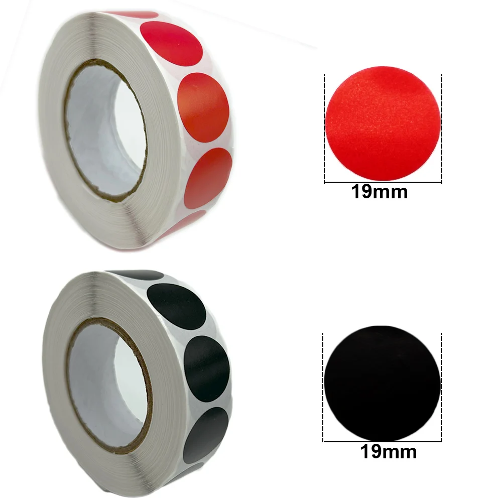 Objetivo tiro Bullseye negrorojo 19mm adhesivo - imagen 4