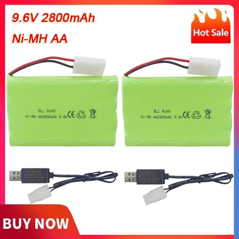 Batería NiMH AA con conector Tamiya para vehículos teledirigidos