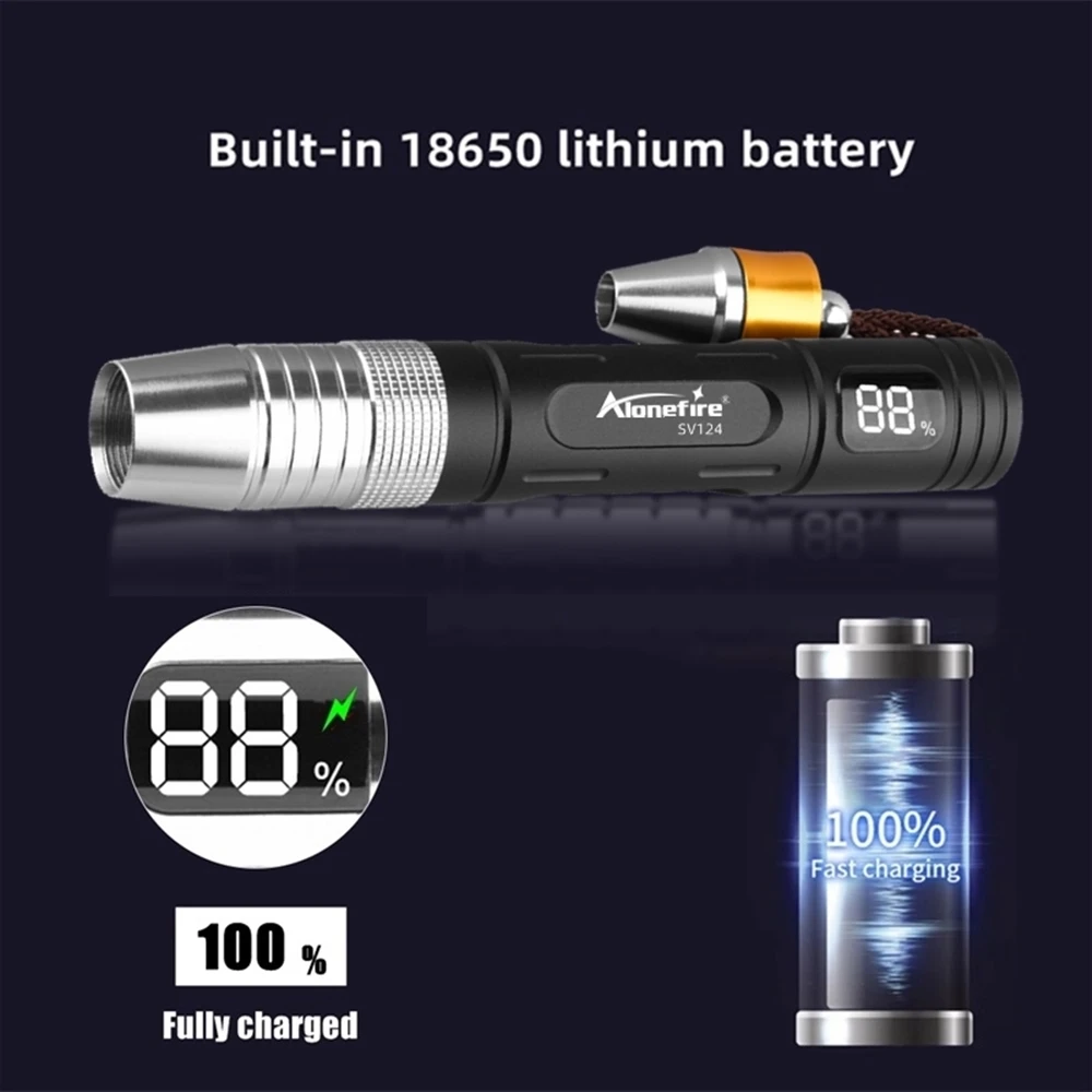 Linterna UV recargable 365nm detector profesional de gemas y jade - imagen 2