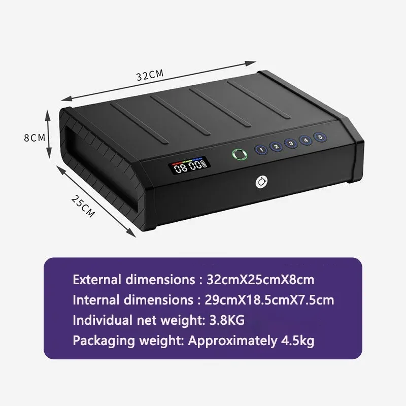 Caja fuerte pistola de acero con huella dactilar y teclado - imagen 5