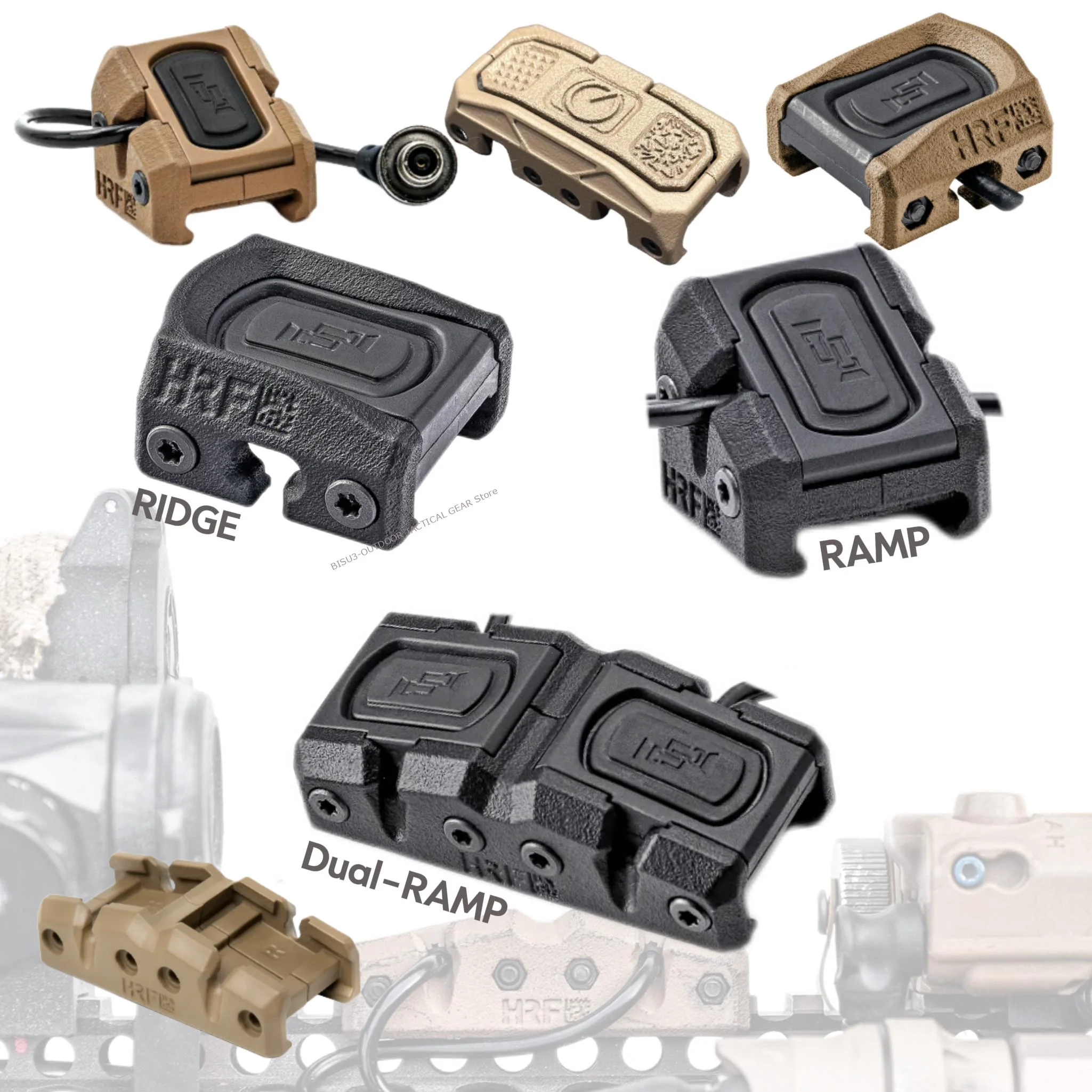 SOTAC Cubierta interruptor remoto EMI para botón táctico simple/doble