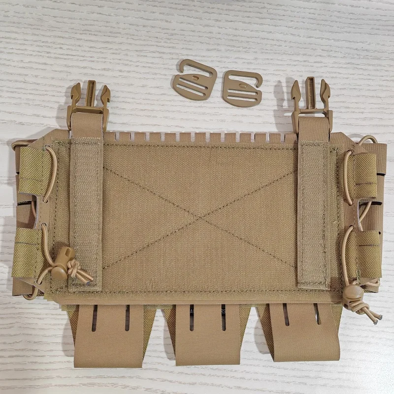 Panel frontal de montaje MOLLE pecho para chaleco táctico ajustable - imagen 4