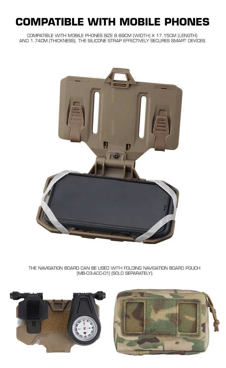 Organizador MOLLE para chaleco de caza y airsoft
