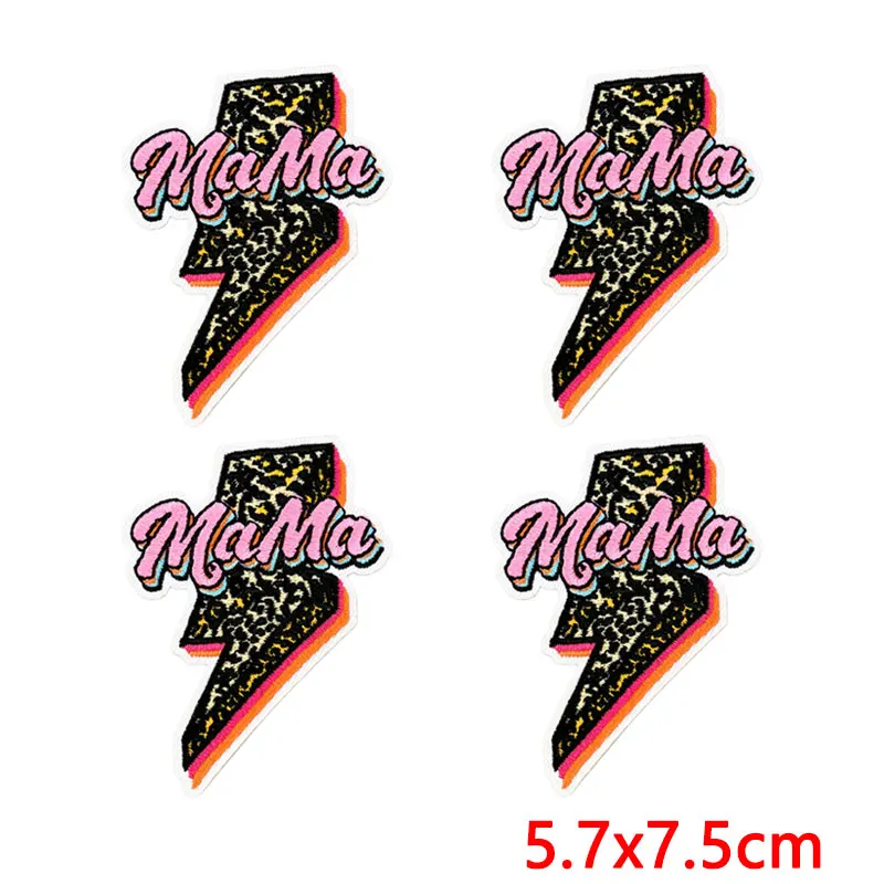 Parche termoadhesivo leopardo con lazo rosa estilo cómic para ropa - imagen 3