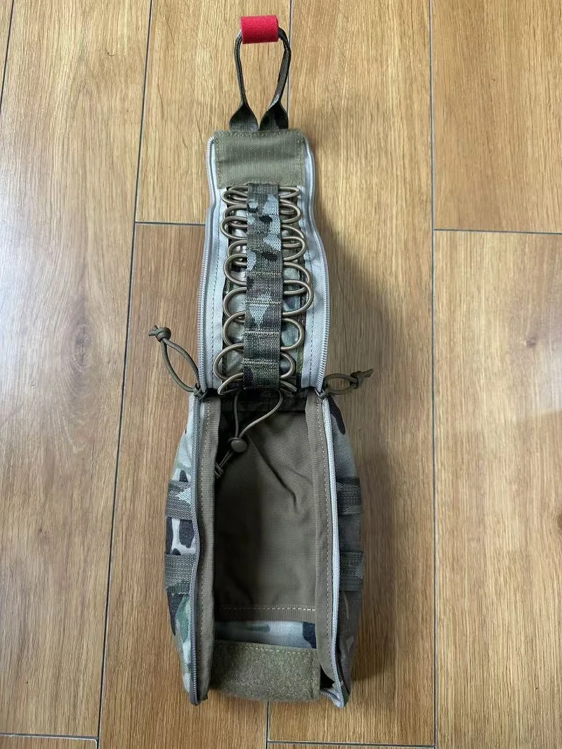 Botiquín táctico MOLLE largo médico para aire libre y supervivencia - imagen 3