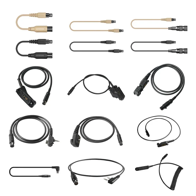 Radio PTT táctico dual canal V20 V60 adaptador cabezal profesional - imagen 2