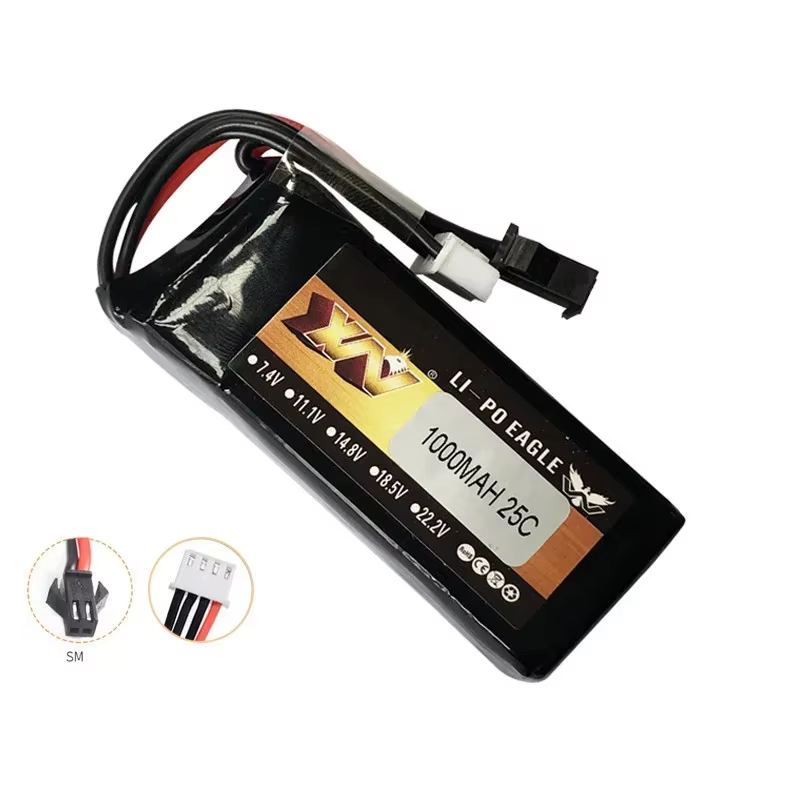 Batería LiPo con conector SM para coches y drones RC