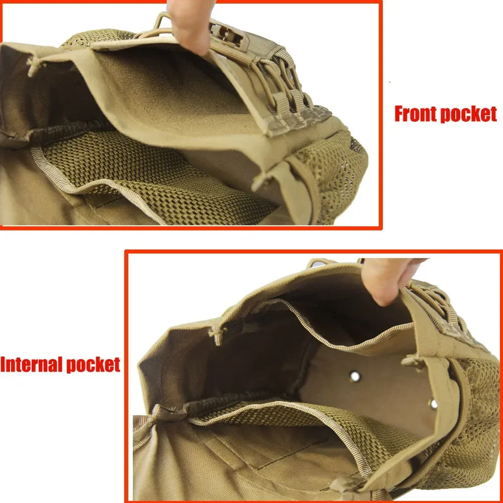Riñonera táctica MOLLE – Bolsa cinturón EDC para senderismo y caza
