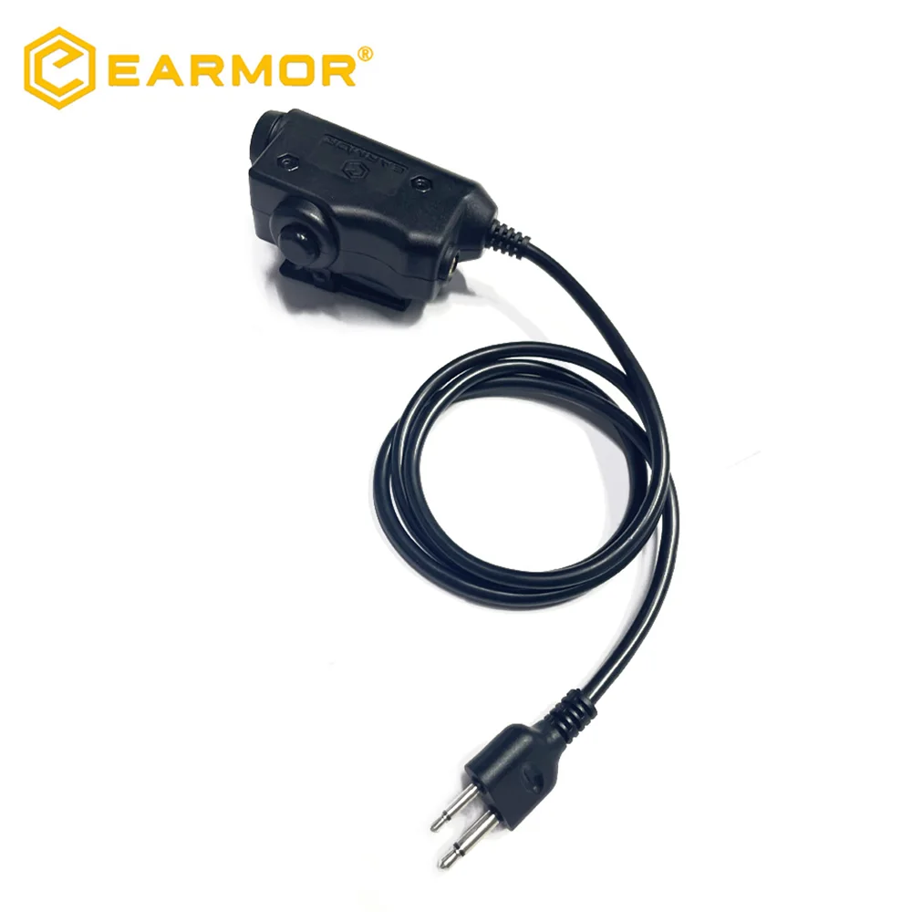 PTT táctico EARMOR M51 para radio ICOM y AUX, auriculares - imagen 5