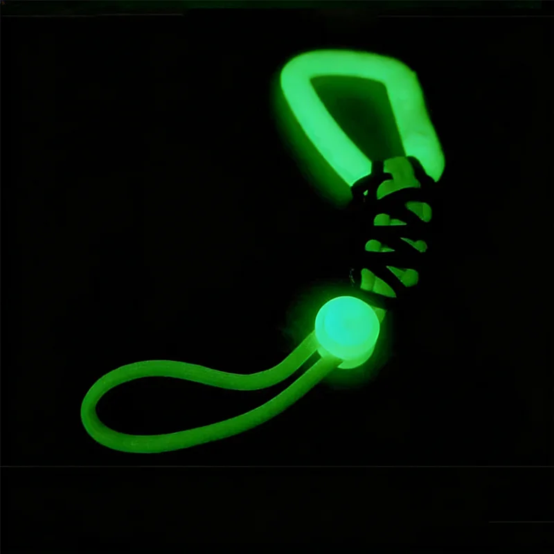 Hebilla táctica luminosa nariz de cerdo para paracord con bloqueo EDC - imagen 2
