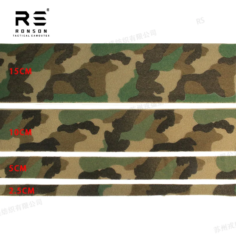 M81 Woodland cinta de sujeción bucle Velcro nylon camuflaje ecológico - imagen 2