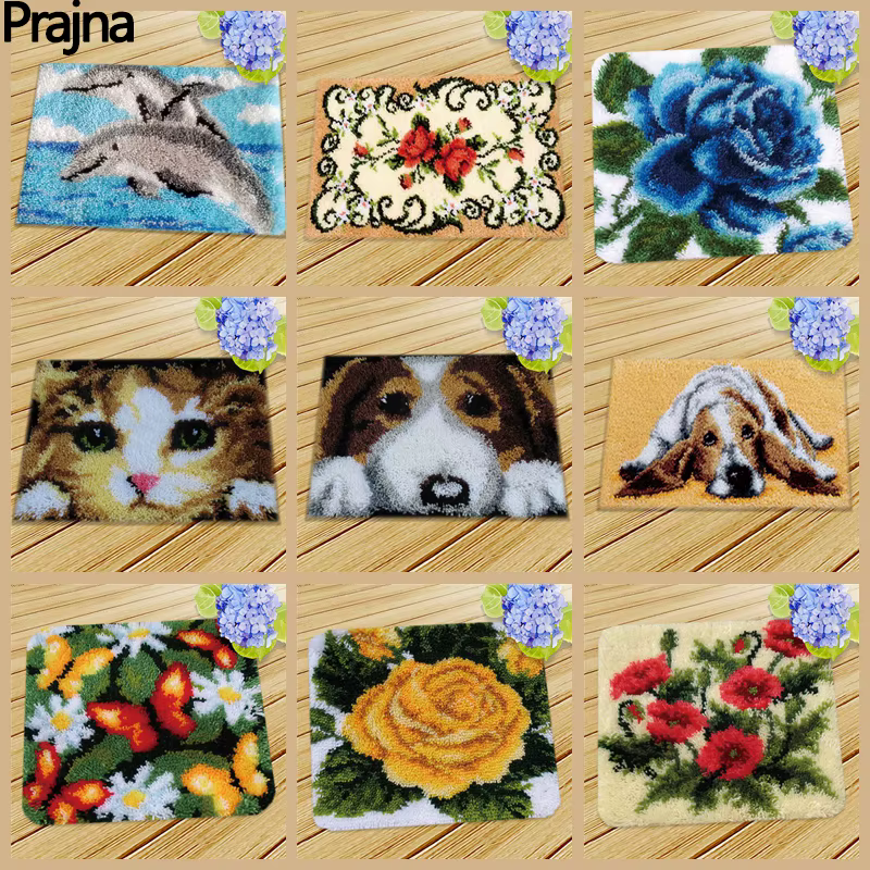 Kit de bordado animal con diseño de gato