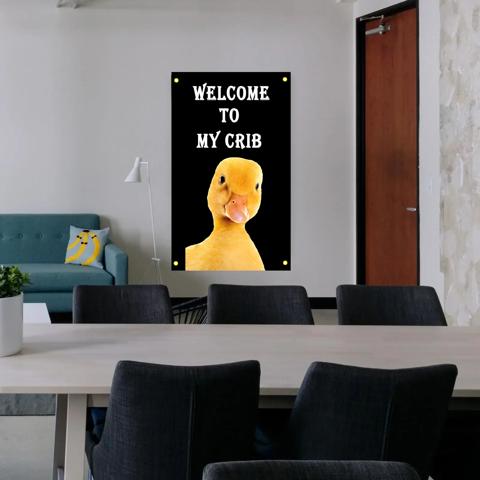 Bandera decorativa de bienvenida para hogar y dormitorio - imagen 4