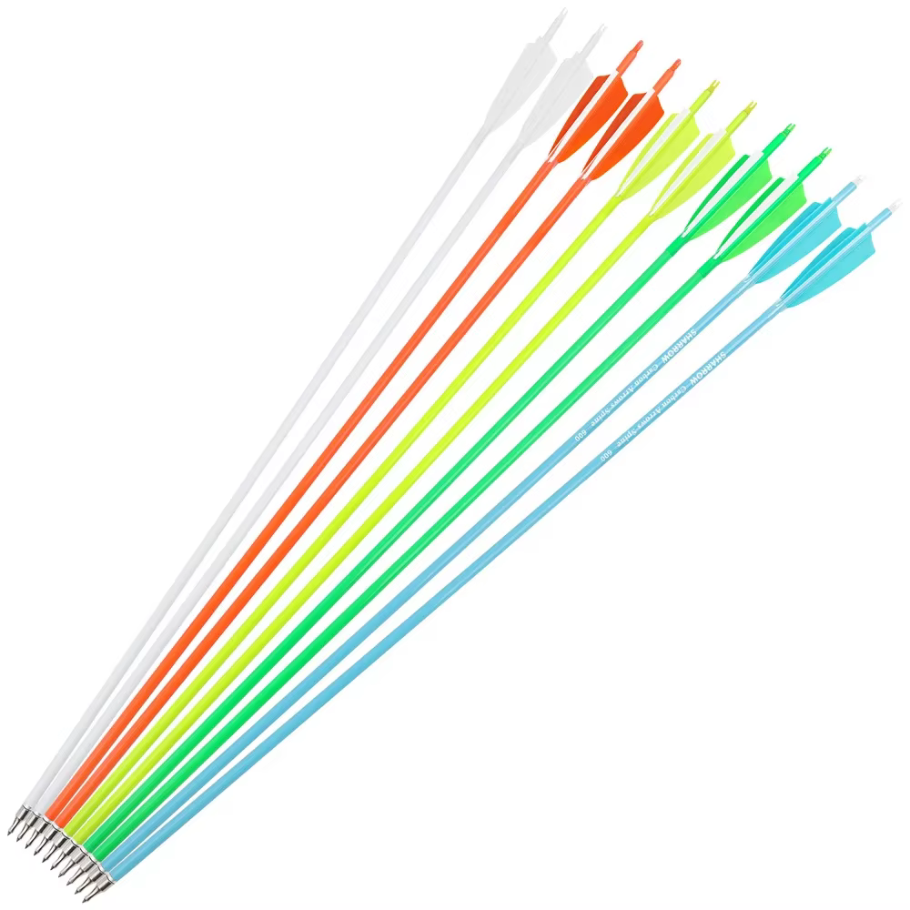 Flechas carbono con pluma natural para arco compuesto o recurvo - imagen 3