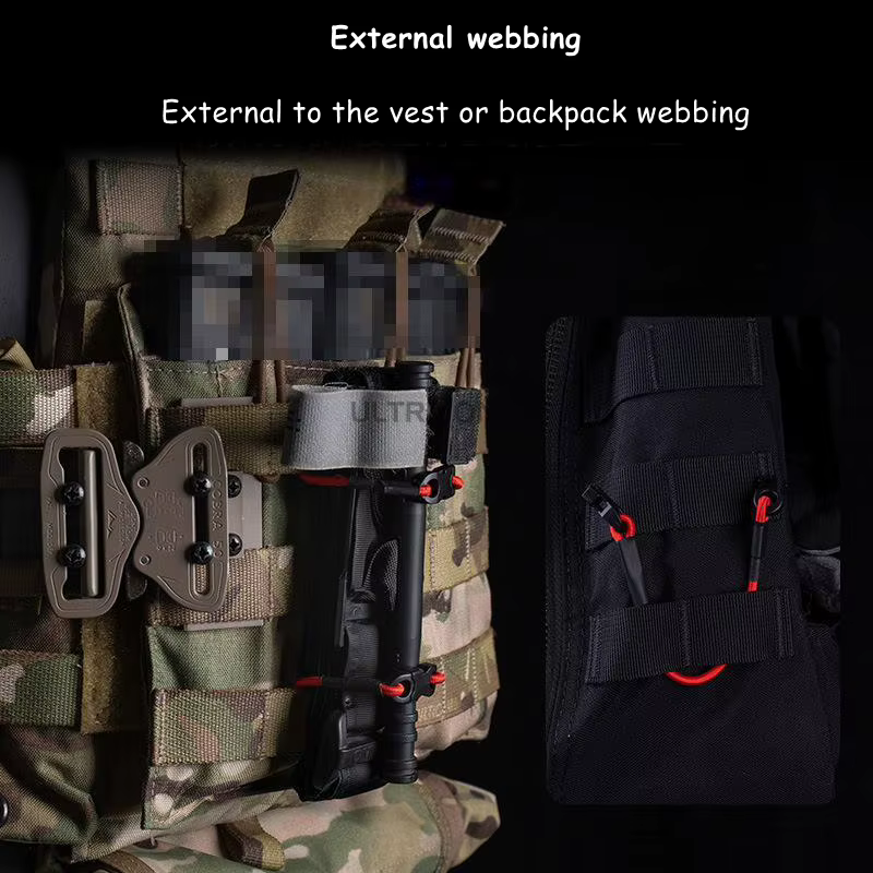 Cordón elástico MOLLE táctico para fijación multiusos acampar cazar - imagen 3