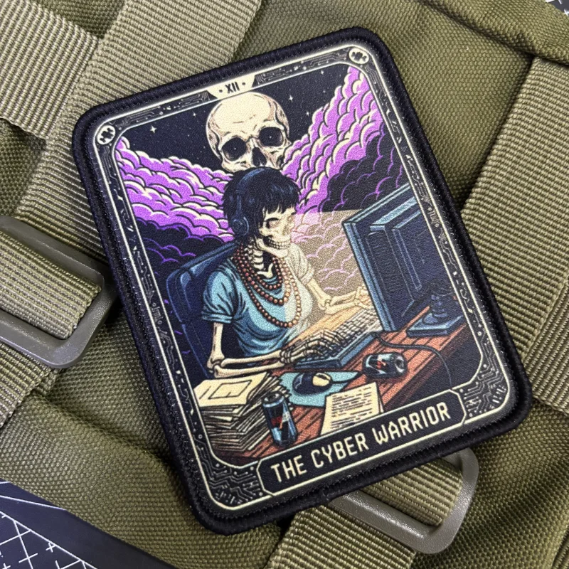 Parche táctico moral gancho y bucle tarot El Colgado militar - imagen 3