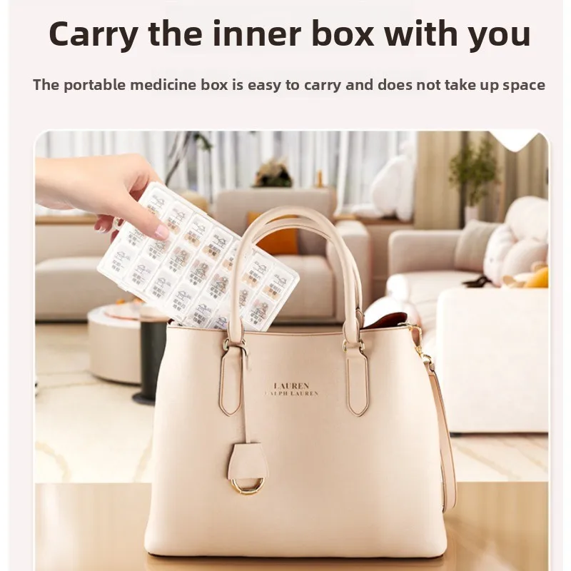 Caja de medicamentos dosificadora portátil plástico - imagen 4