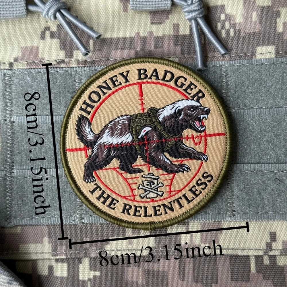 Parche bordado de velcro Martillo de Miel – Insignia de moral