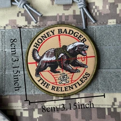Parche bordado de velcro Martillo de Miel – Insignia de moral