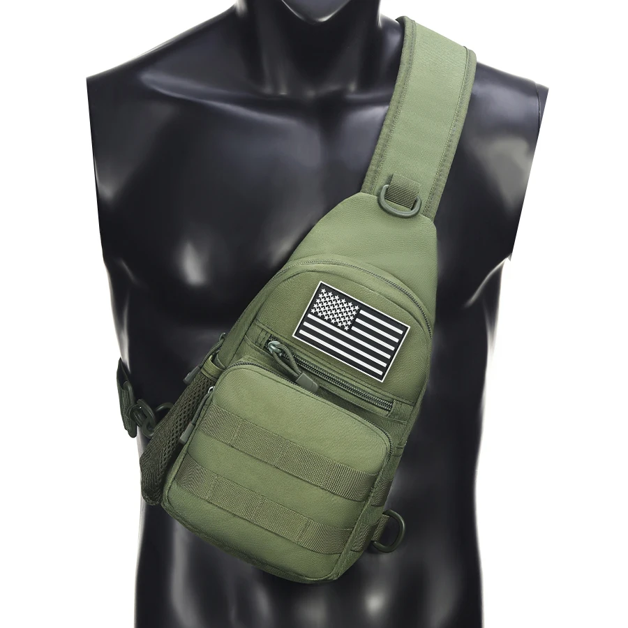 Bolso táctico bandolera multifunción con múltiples bolsillos