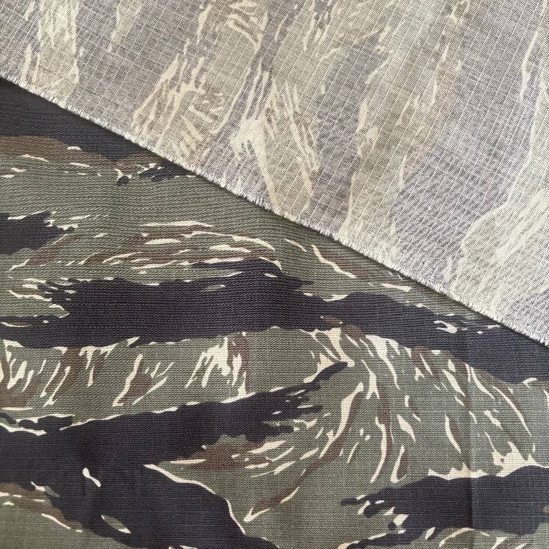 Tela Ripstop Tiger Stripe Camuflaje Militar - DIY Uniforme Táctico - imagen 4