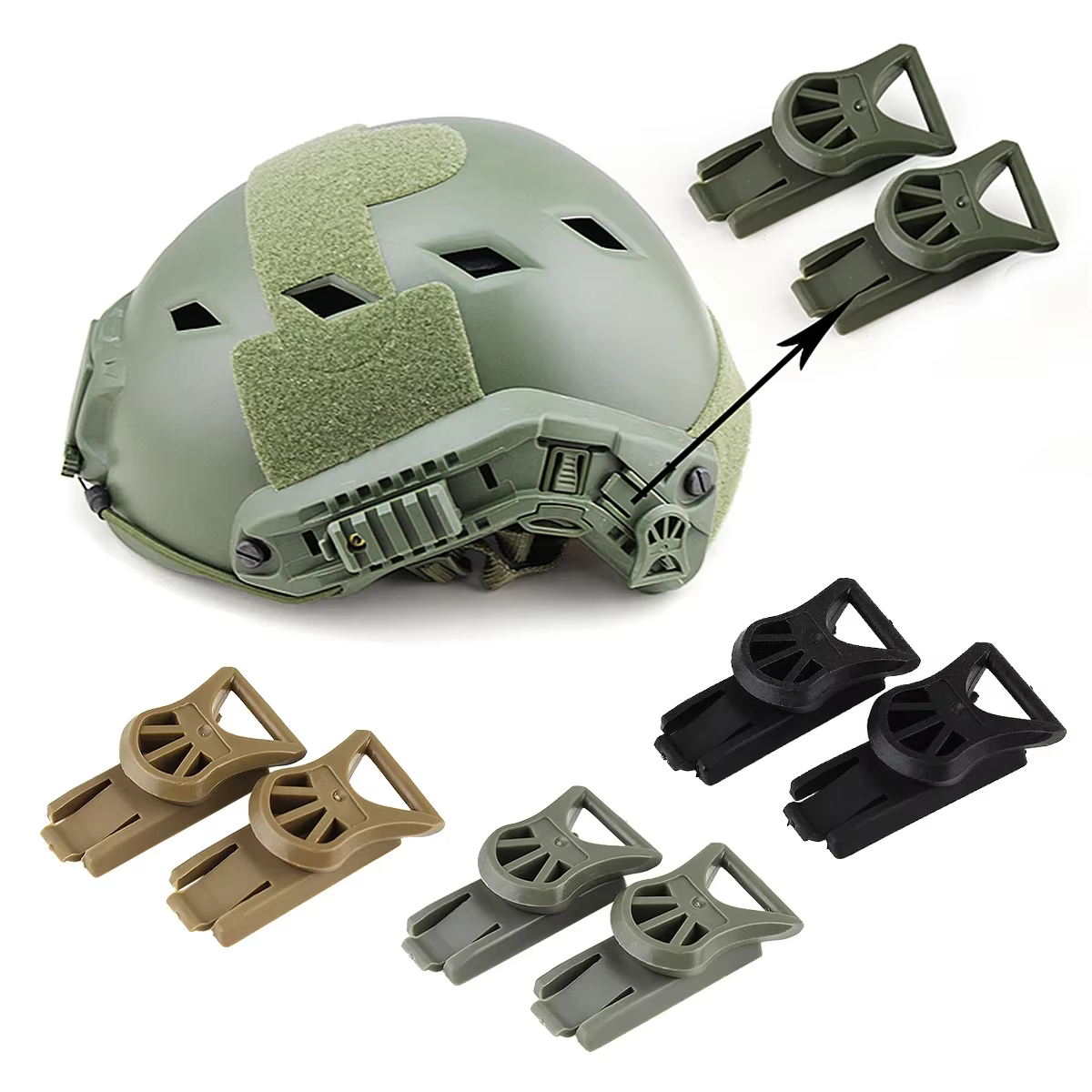 soporte giratorio táctico NV para casco - imagen 4