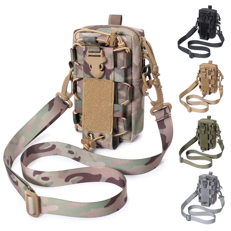 Riñonera táctica MOLLE EDC para móvil, porta botella y herramientas - imagen 3