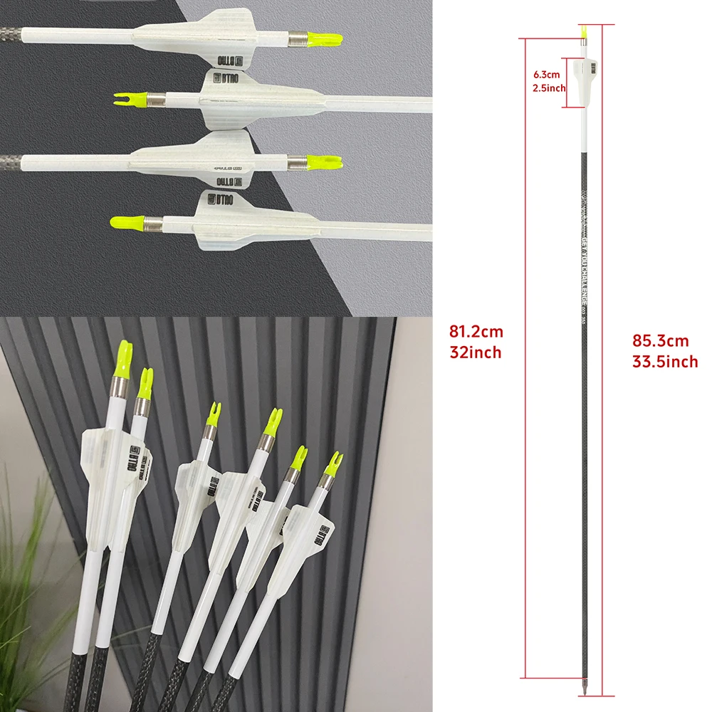 Flechas de carbono para arco recurvo compuesto, tiro preciso - imagen 2