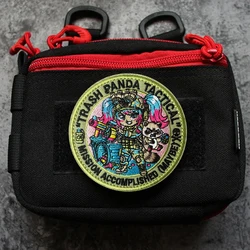 Parche bordado mapache kawaii anime – Gancho y bucle para mochila