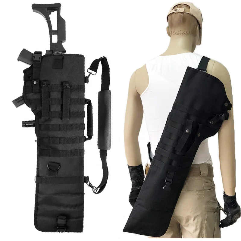 Funda táctica MOLLE larga para escopeta y rifle de hombro