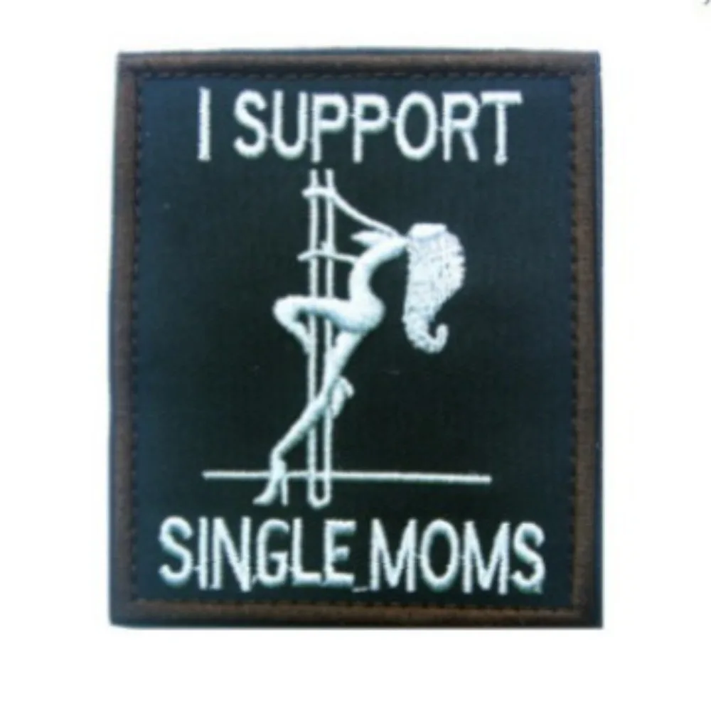 Parche bordado personalizado Apoyo a las madres solteras para mochilas - imagen 3